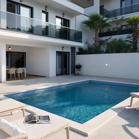 Palm Bay 1, Heated Pool - 5 M From The Sea Villa Ražanj